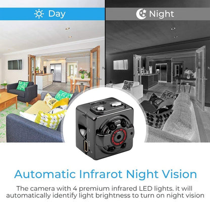 2MP Mini Micro Camera Full HD Video Cam Night Vision Audio Motion Detection for Home Security