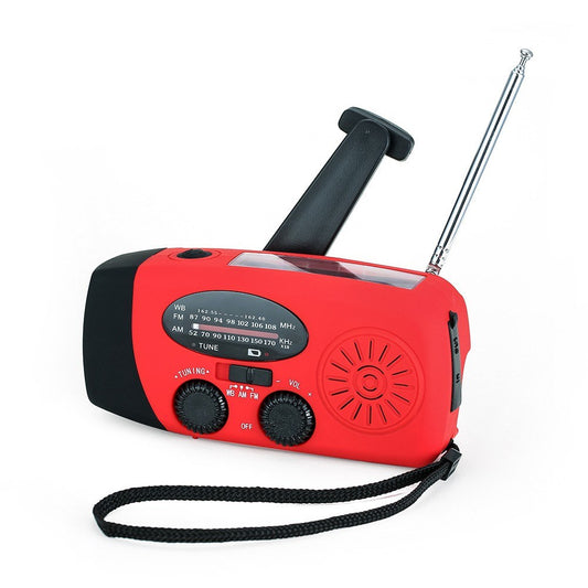 Portable Radio with AM/FM Flashlight Reading Lamp NOAA Weather Mobile Power Source