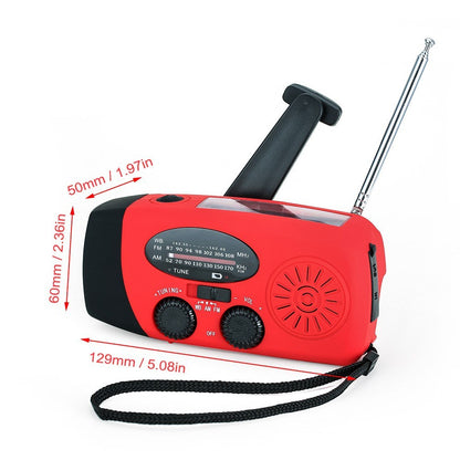 Portable Radio with AM/FM Flashlight Reading Lamp NOAA Weather Mobile Power Source