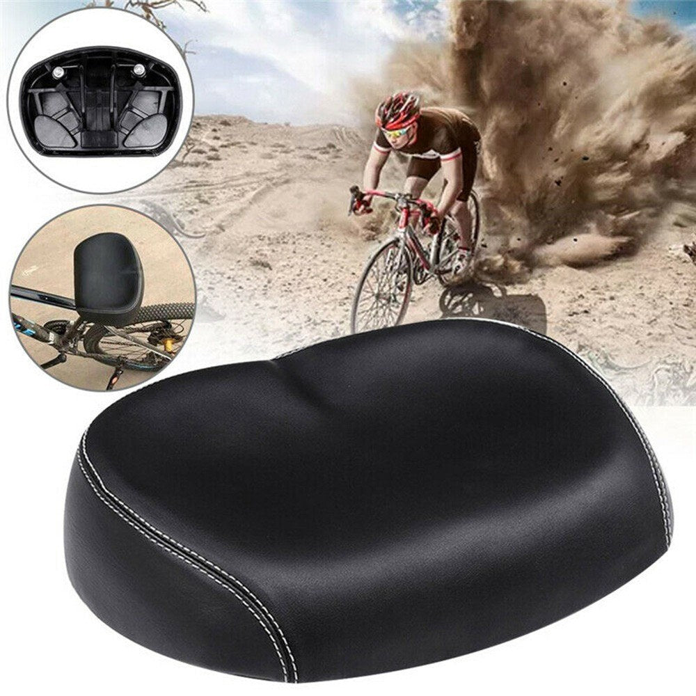 Big Ass Bike Cycling Noseless Saddle Wide Large Soft PU Pad Seat