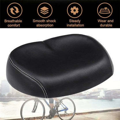 Big Ass Bike Cycling Noseless Saddle Wide Large Soft PU Pad Seat