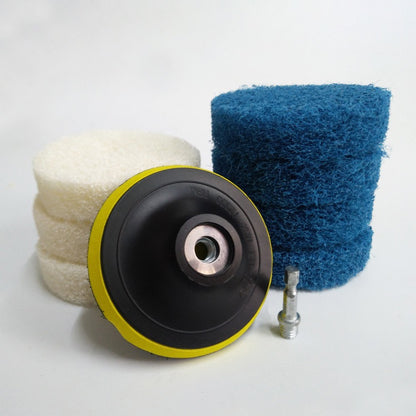 Power Scrub Pad Cleaning Kit Includes Extra Scrub Pads for Bathroom Kitchen Cleaning