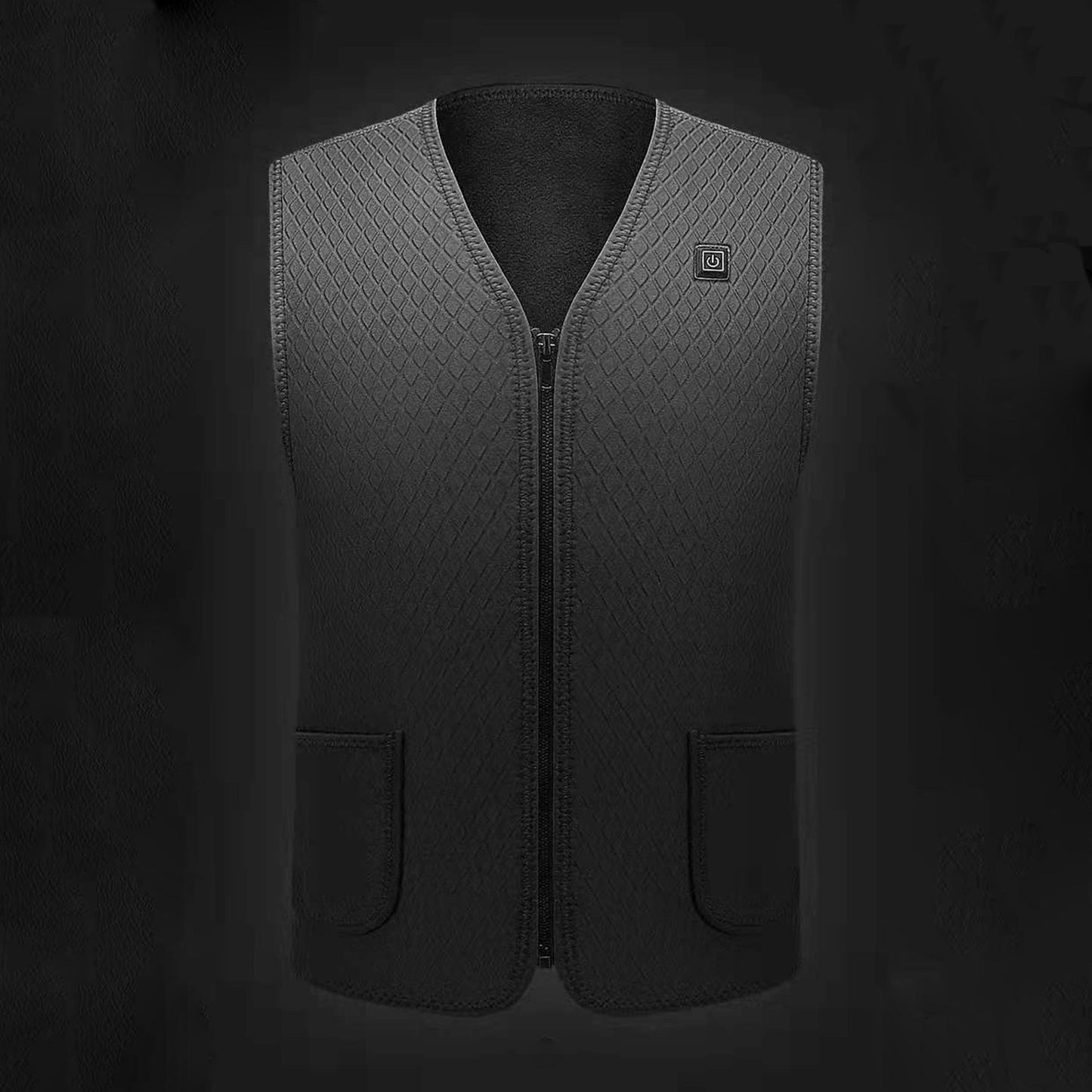 Men Heated Vest Winter Warm Heated Vest Heating Jacket Light USB Electric Warm Clothes for Outdoor Running Cycling Biking Driving Hiking(Battery Not Included)