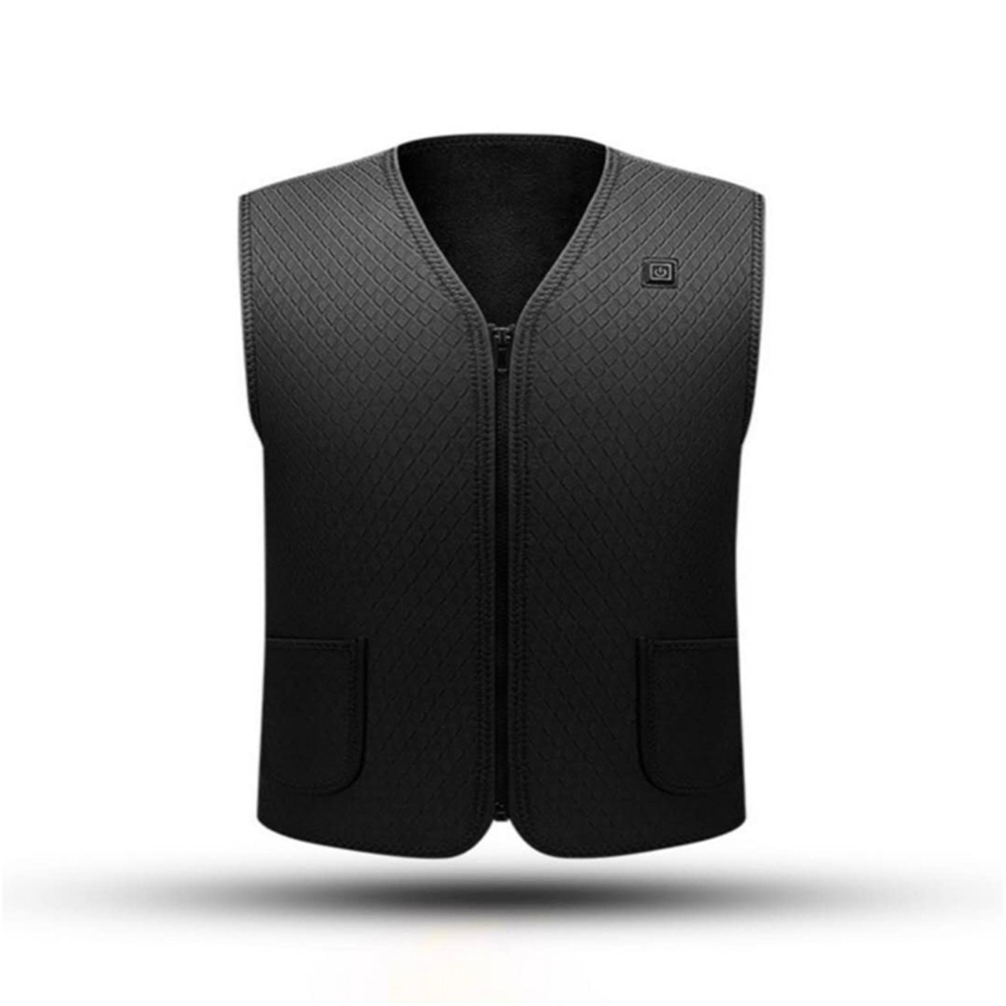 Men Heated Vest Winter Warm Heated Vest Heating Jacket Light USB Electric Warm Clothes for Outdoor Running Cycling Biking Driving Hiking(Battery Not Included)