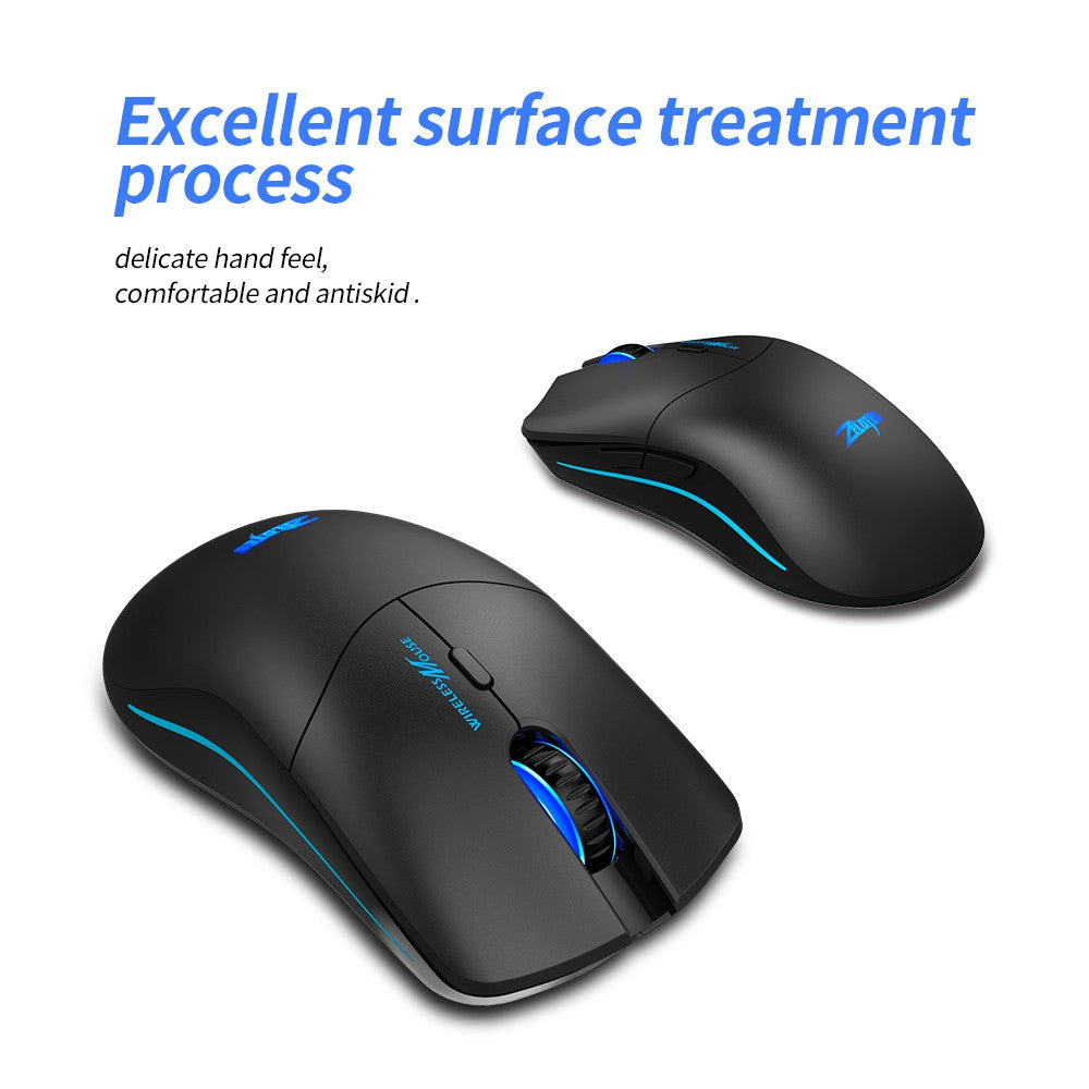 ZELOTES F-22 2.4GHz Wireless Mouse Gaming Mouse 6 Keys Optical Mice Ergonomic Design