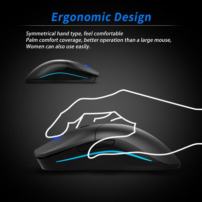 ZELOTES F-22 2.4GHz Wireless Mouse Gaming Mouse 6 Keys Optical Mice Ergonomic Design