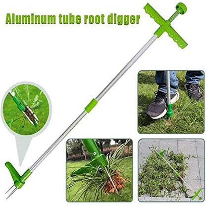 Green Color Durable Portable Weed Puller Root Remover Tool