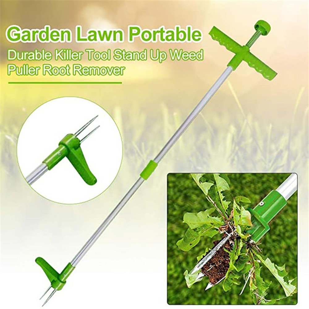 Green Color Durable Portable Weed Puller Root Remover Tool