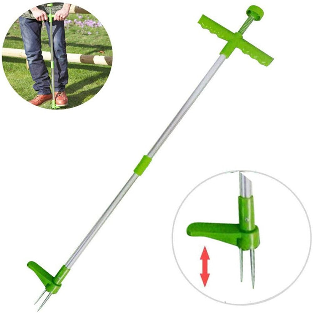 Green Color Durable Portable Weed Puller Root Remover Tool