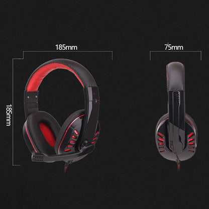 SY755MV Luminous Game Headphone Over-ear Gaming Headset with Microphone PC Gamer 3.5mm Headphones Noise Cancelling Compatible with PS4 Xbox Laptop Computer