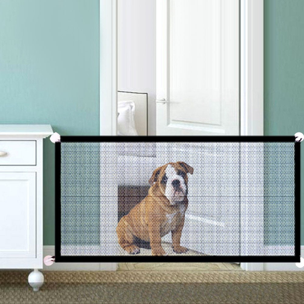 Install Anywhere Portable Folding Dog Cat Pet Safe Mesh Fence