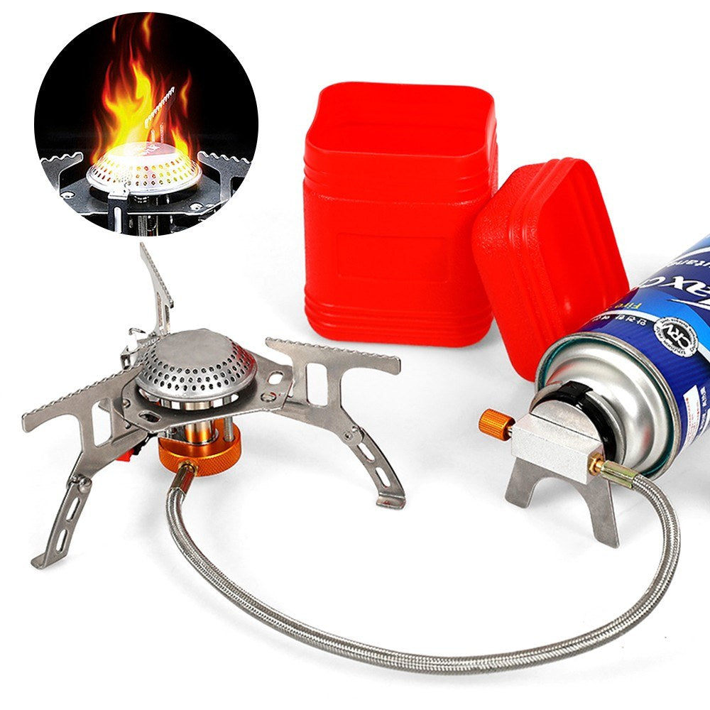 3500W Ultralight Portable Camping Stove with Storage Case for Outdoor Backpacking Hiking