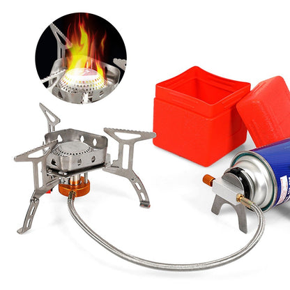 3500W Ultralight Portable Camping Stove with Storage Case for Outdoor Backpacking Hiking