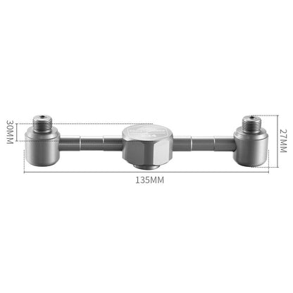 CAMPINGMOON Z24 Cylinder Adapter Aluminum Alloy 1-to-2 Adapters Nozzle Bottle Converter Gases Lamp Stoves Adapter with Stable Bracket