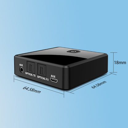 Fiber Optic Bluetooth 5.0 Audio Transmitter Receiver 2-in-1 Wireless Bluetooth Adapter One Connects Two Audio Adapter