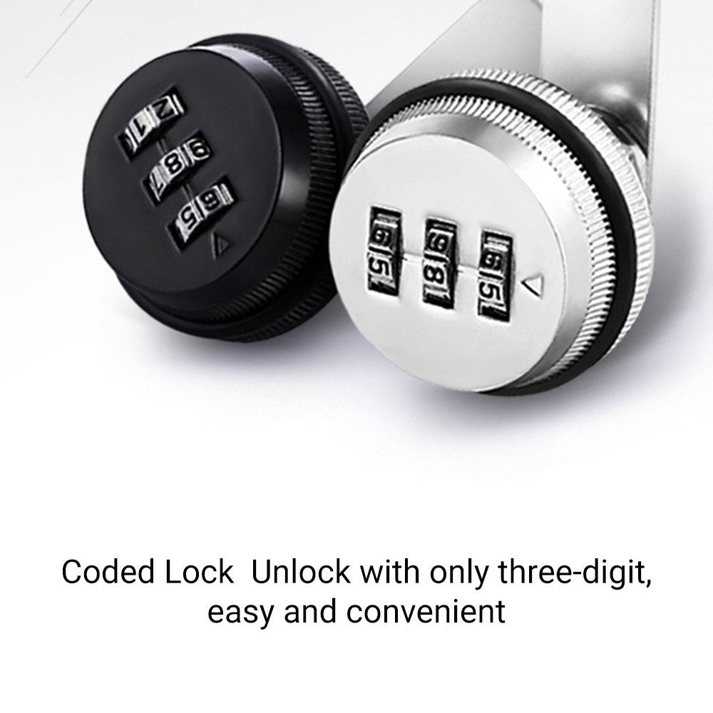 XT30 Combination Cam Lock Zinc Alloy Password Coded Lock Security Locks for Cabinet Drawer Cupboard Closet Box