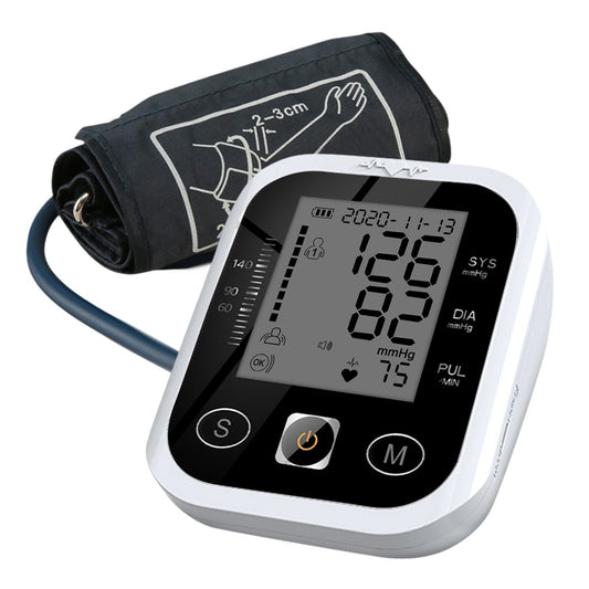 Arm Type Sphygmomanometer LCD Digital Display Automatic Electronic Blood Pressure Monitor Intelligent Blood Pressure Meter Measurement Tool