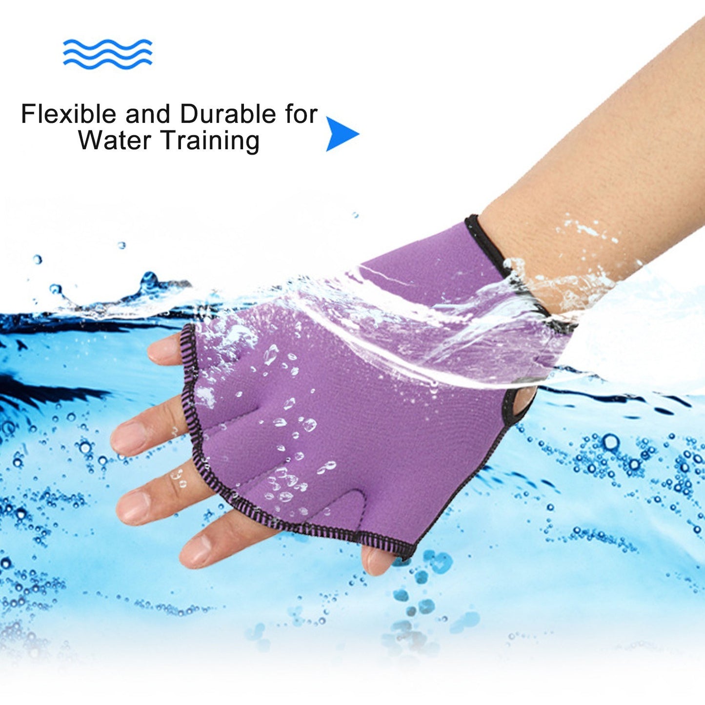 Webbed Swimming Gloves Swimming Diving Training Paddles Water Resistance Hand Paddles