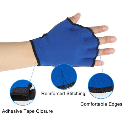 Webbed Swimming Gloves Swimming Diving Training Paddles Water Resistance Hand Paddles