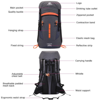 WEIKANI For Camping  Jogging Outdoor Ultralight Waterproof Large Capacity Backpack Bag