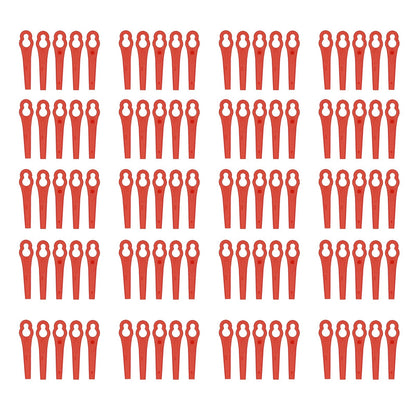 100 Pcs/Pack 83mm Plastic Durable Cutter Cutting Accessories for Strimmers Lawn Mower Grass Trimmer Gardening Tool Replacement