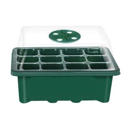 10 Set Seed Trays Moisturizing Seedling Starter Tray (12 Cells per Tray)with Adjustable Dome Lids and Base Plus Plant Tags