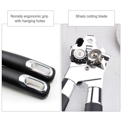 Can Opener Kitchen Stainless Steel Can Opener Manual Smooth Edge Tin Beer Jar Bottle Opener Hand Grip