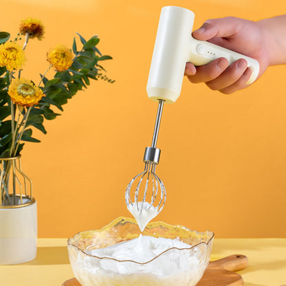 Kitchen Electric Egg Beater Egg Whisk 3 Speeds Wireless Handheld Mixer with Egg Separator Baking Cake Egg Cream Tool