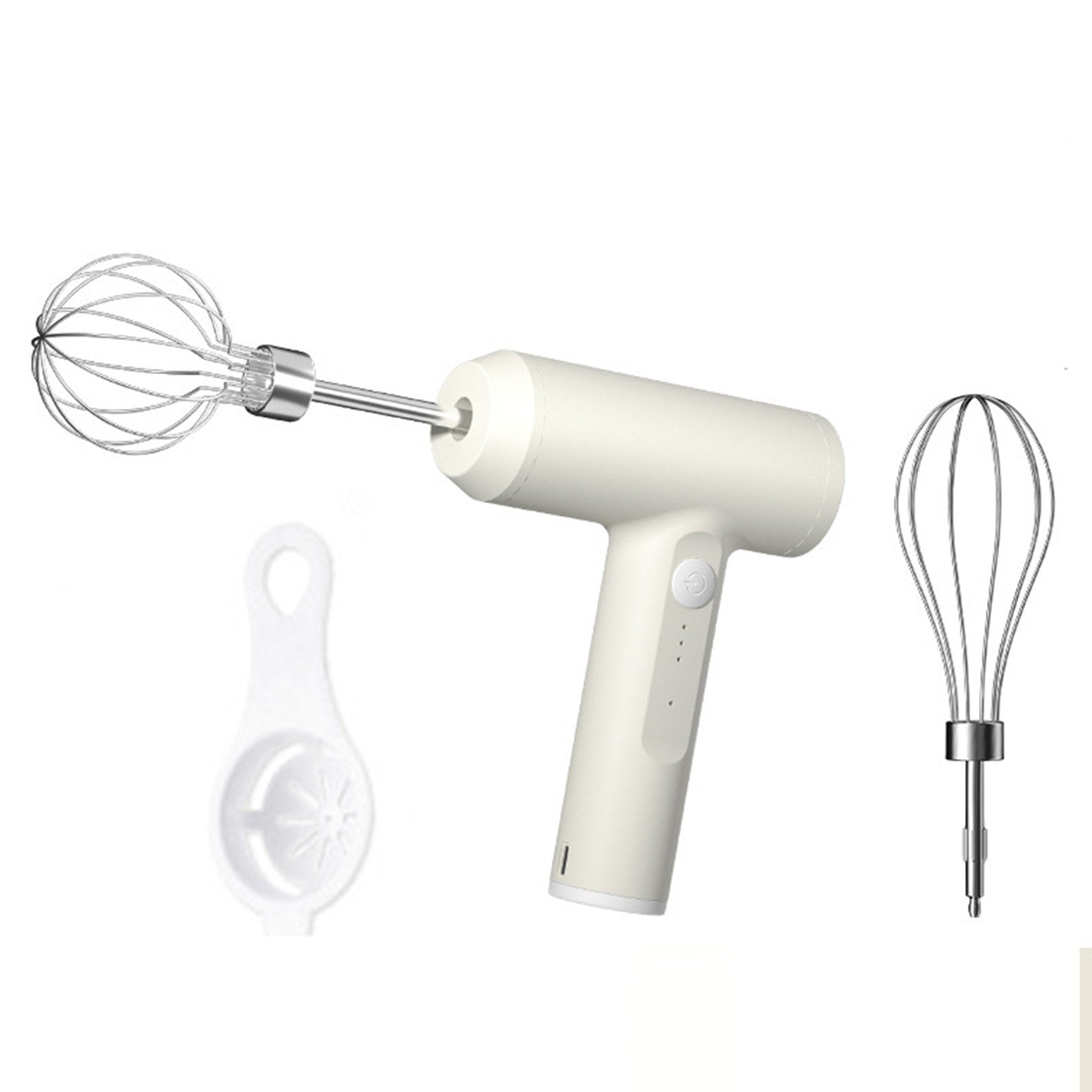 Kitchen Electric Egg Beater Egg Whisk 3 Speeds Wireless Handheld Mixer with Egg Separator Baking Cake Egg Cream Tool