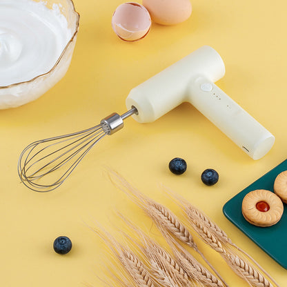 Kitchen Electric Egg Beater Egg Whisk 3 Speeds Wireless Handheld Mixer with Egg Separator Baking Cake Egg Cream Tool