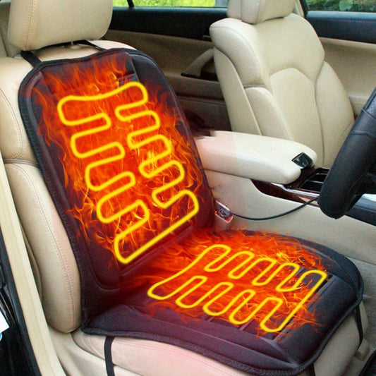 Car Van Auto Heated Padded Pad Non-slip Hot Seat Cushion Cover Warmer 12V