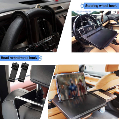 Universal Car Steering Wheel Seat Tray Steering Wheel Desk Food Tray Table for Writing Eating Computer Snack