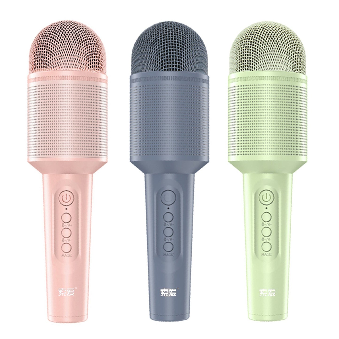 SOAIY MC8 Wireless Karaoke Microphone Bluetooth Speaker Handheld Singing Recording Mic