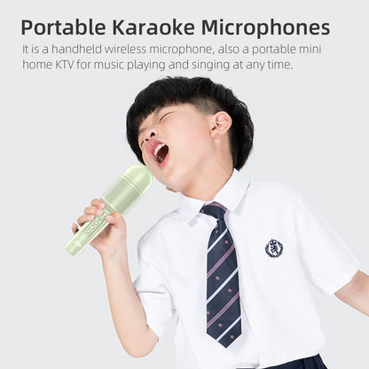 SOAIY MC8 Wireless Karaoke Microphone Bluetooth Speaker Handheld Singing Recording Mic