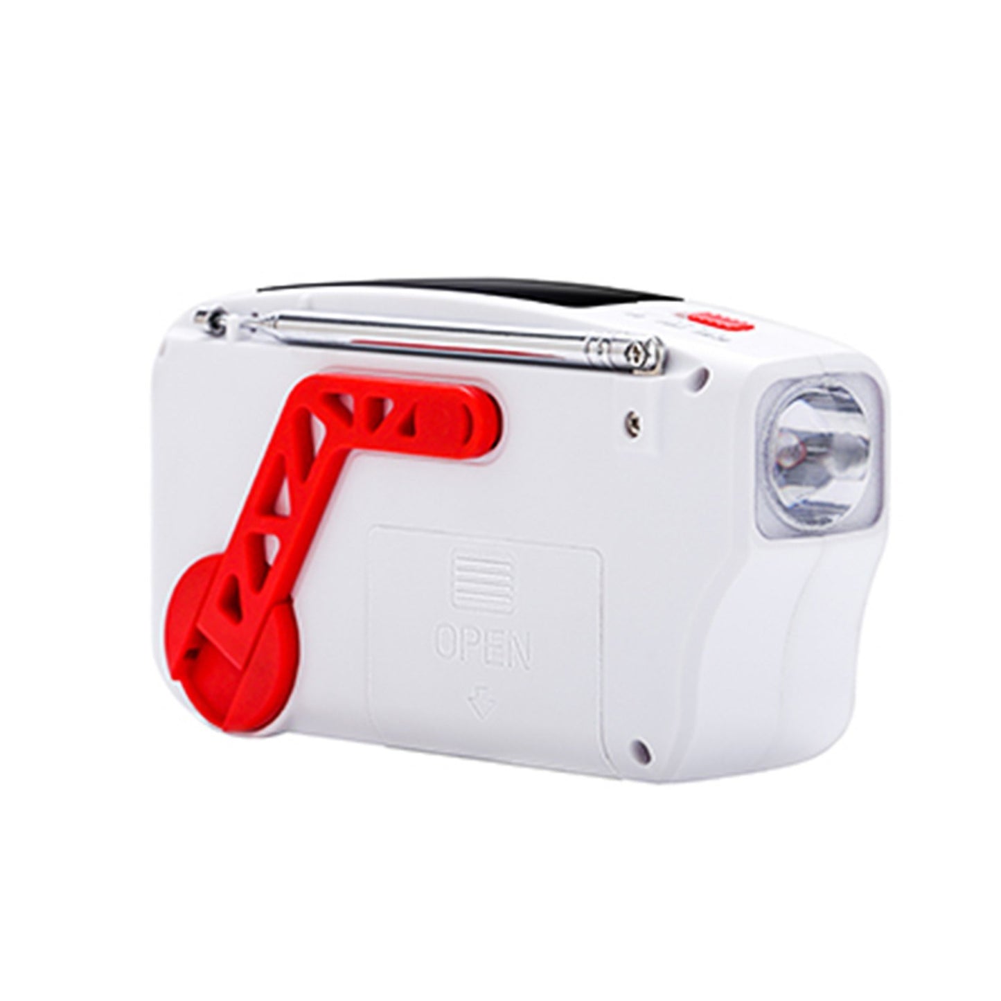 RD-639 AM/FM Emergency Radio Hand Crank Radio with Flashlight for SOS Emergency Portable Solar Radios Self Powered AM/FM Radio with 1200mAh Power Bank Cell Phone Charger USB Rechargeable Great Emergency Supplies (No Battery)