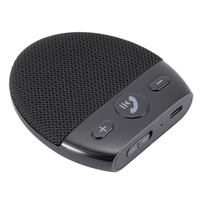 Bluetooth Car Speaker Hands Free Speakerphone USB Charging Speakerphone with Clip for Hands-Free Call Music Wireless Car Speaker Supports Answering Rejecting Calls Voice Dialing Playing Music