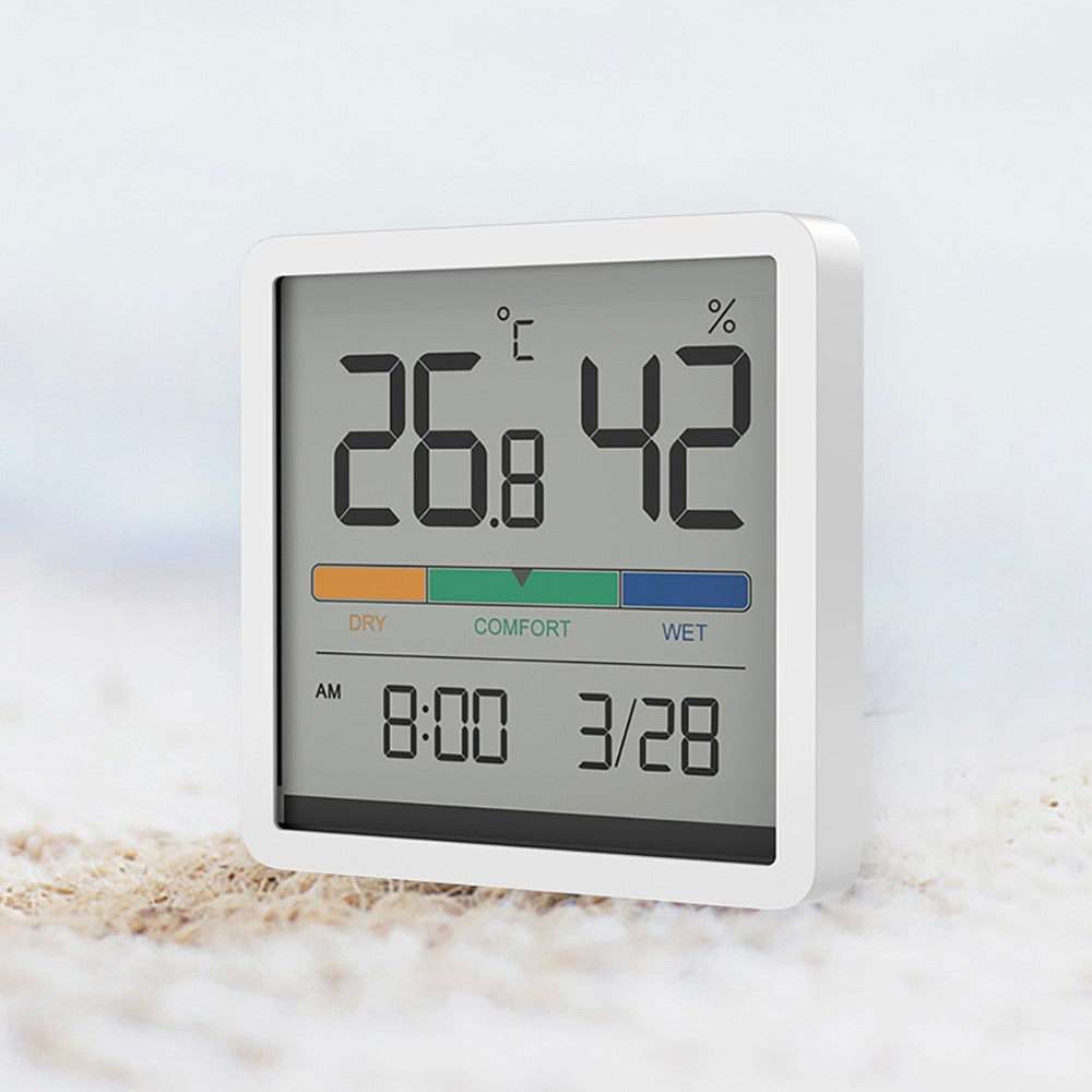 Acquista MIIIW NK5253 Monitoraggio Della Temperatura di Comfort  Monitoraggio Del Termometro Interno Digital Hygrometro Alarmante Smart Home  Con Schermo LCD da 3,34 Pollici - Bianca dalla Cina