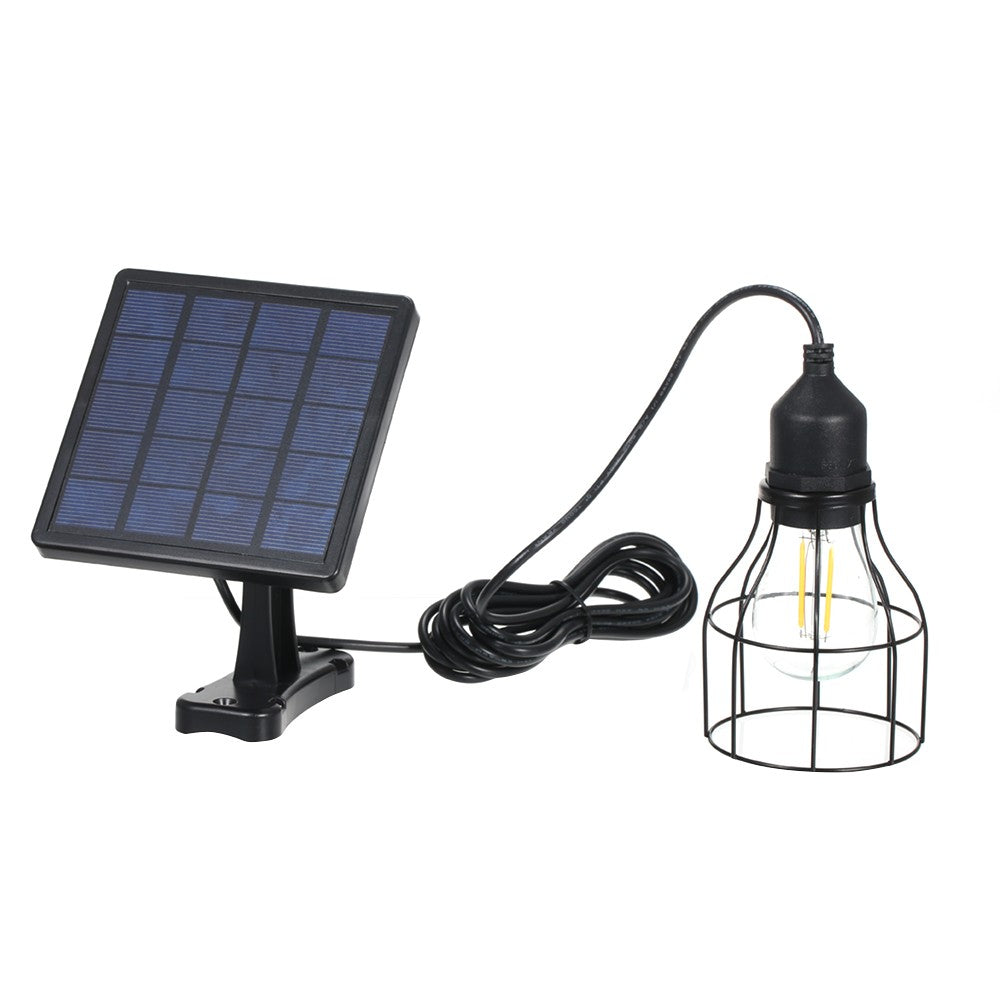 E27 For Outdoor Garden Solar Powered Energy Pendant Light Lamp