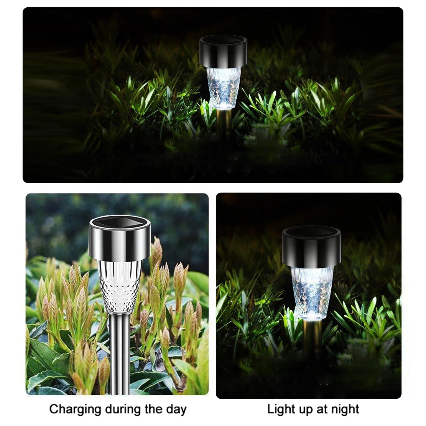 For Outdoor Decorative Waterproof Anti-Deform Stainless Steel Brightest Solar Lights