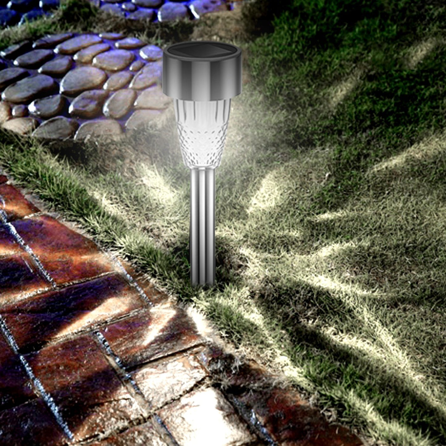 For Outdoor Decorative Waterproof Anti-Deform Stainless Steel Brightest Solar Lights