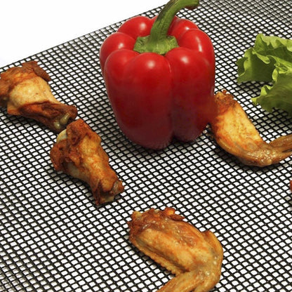 3 PCS High-Temperature Resistant Silica Gels Material BBQ Mat Barbecue Mesh Baking Mat (without Certification)