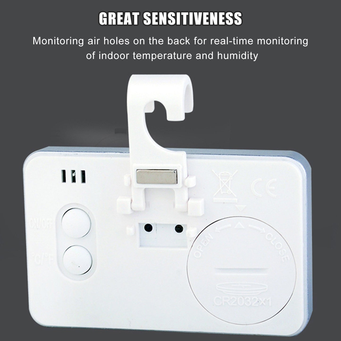 Mini Digital Indoor Thermometer Gauge Accurate Temperature Humidity Monitor with LCD Display