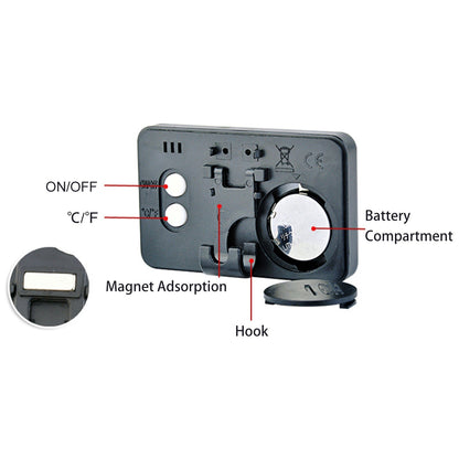 Mini Digital Indoor Thermometer Gauge Accurate Temperature Humidity Monitor with LCD Display