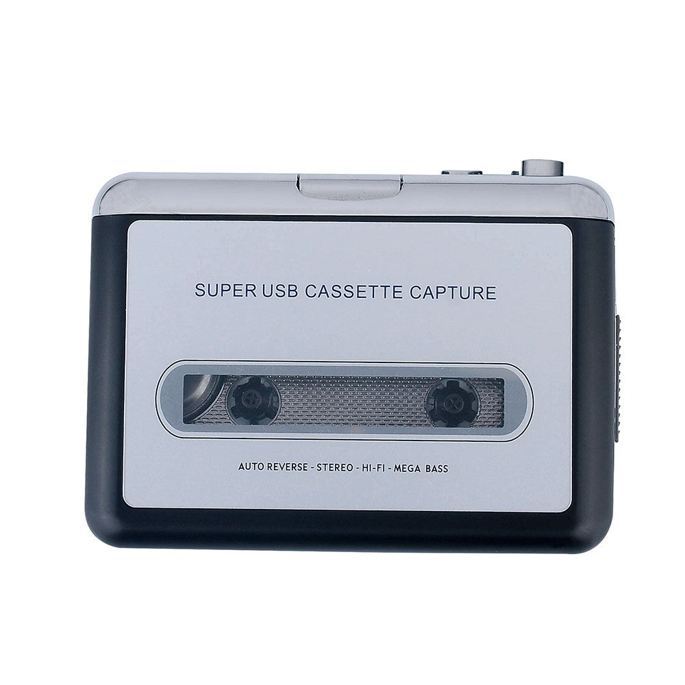 USB Cassette Player Portable Tape Player Captures MP3/CD Audio Music via USB for Laptop PC and Mac