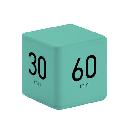 Cube Timer Learning Cooking Workout Timer Alarm Clock, LCD Screen Display Time, 15/20/30/60 Minutes Countdown Reminder