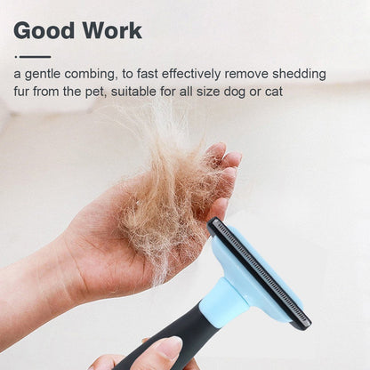 Pet Groom Brush Removes Tangled Hair Professional Deshedding Tool Cleaning Slicker Brush for Dogs Cats