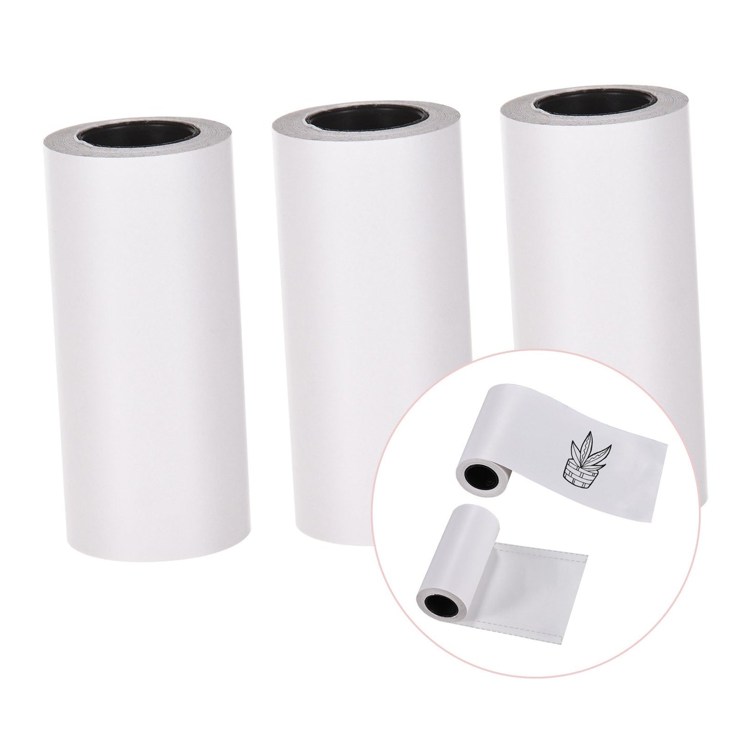 Self-Adhesive Thermal Paper Roll BPA-Free 57x30mm Receipt Paper for PeriPage PAPERANG Poooli Phomemo Pocket Thermal Printer