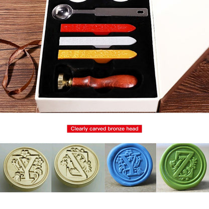 Classic Wax Seal Stamps Kit with Sealing Wax Sticks for Cards Envelopes Invitations Wine Packages Wedding Letters