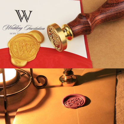 Classic Wax Seal Stamps Kit with Sealing Wax Sticks for Cards Envelopes Invitations Wine Packages Wedding Letters