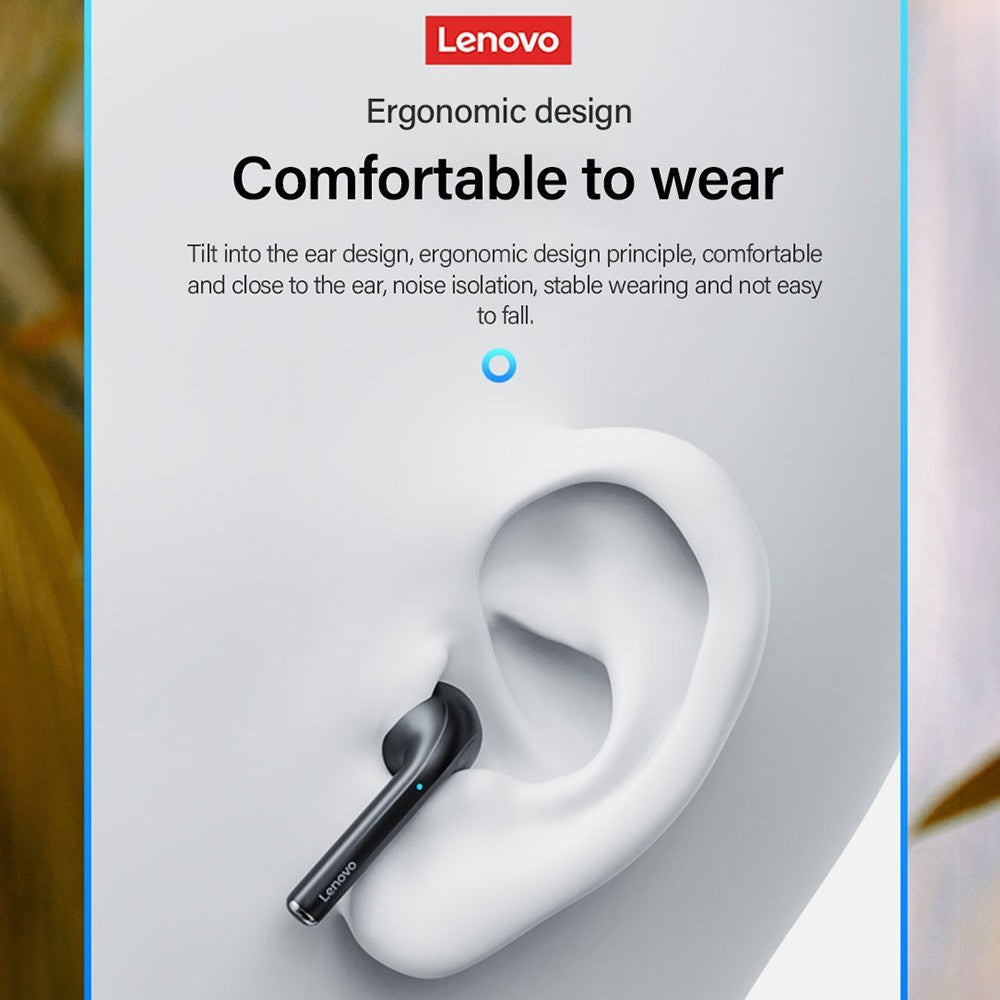 LENOVO LP50 True Wireless Bluetooth Headphone BT5.0 ENC Noise Reduction Semi-in-ear Sports Music Earbuds HiFi Sound Quality